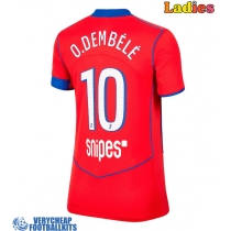 Paris Saint-Germain Ousmane Dembele #10 Replica Third Shirt Ladies 2025-26 Short Sleeve